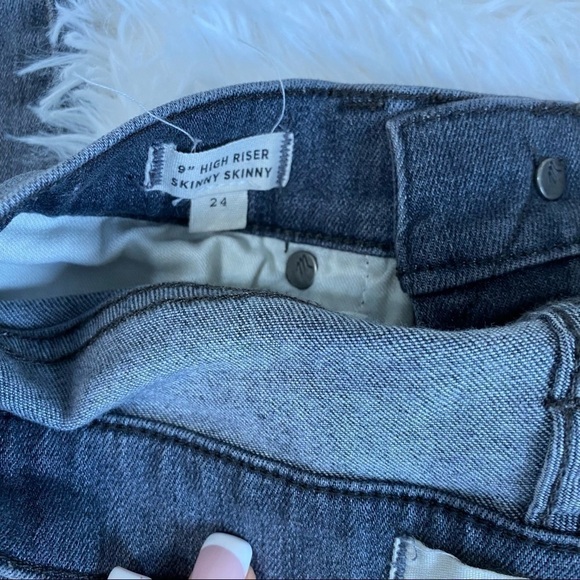 𝅺MADEWELL 9" Hi Rise Skinny Skinny Grey Denim Jeans Size 24 - Picture 4 of 4